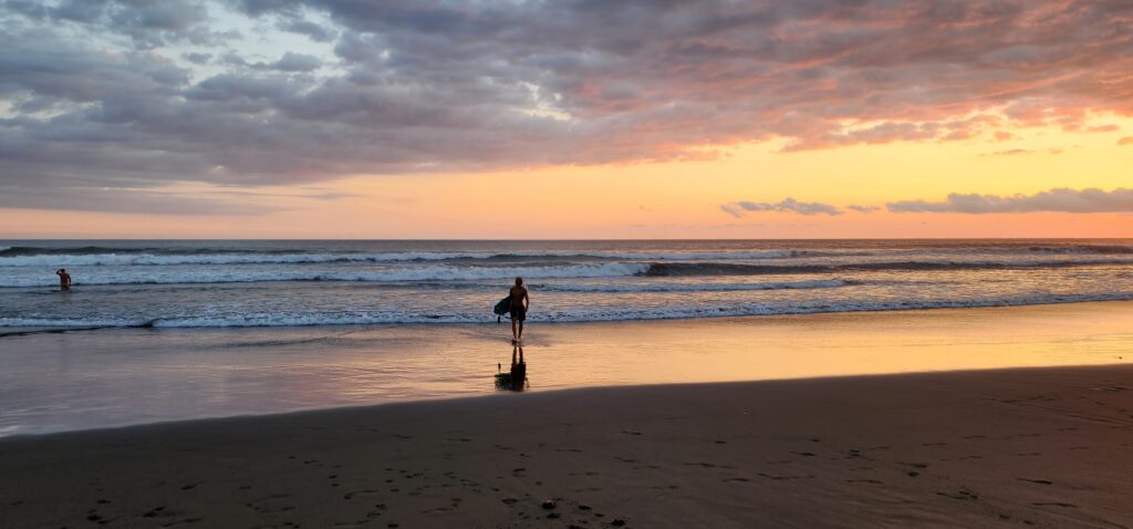 first-time vacation to Costa Rica with a surfer on Playa Hermosa